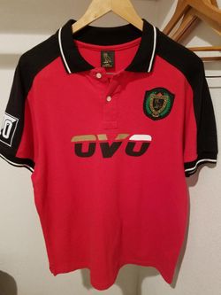 Mens OVO Vintage Red Polo Shirt