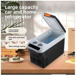 Brand: SBHLFXSX Horizontal Double Refrigeration Armrest Mini Car Refrigerator Car Household 12V/24V Truck 220V60-75W