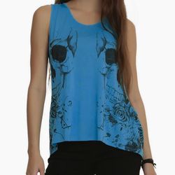 Mirror Skull Girls Tank Top