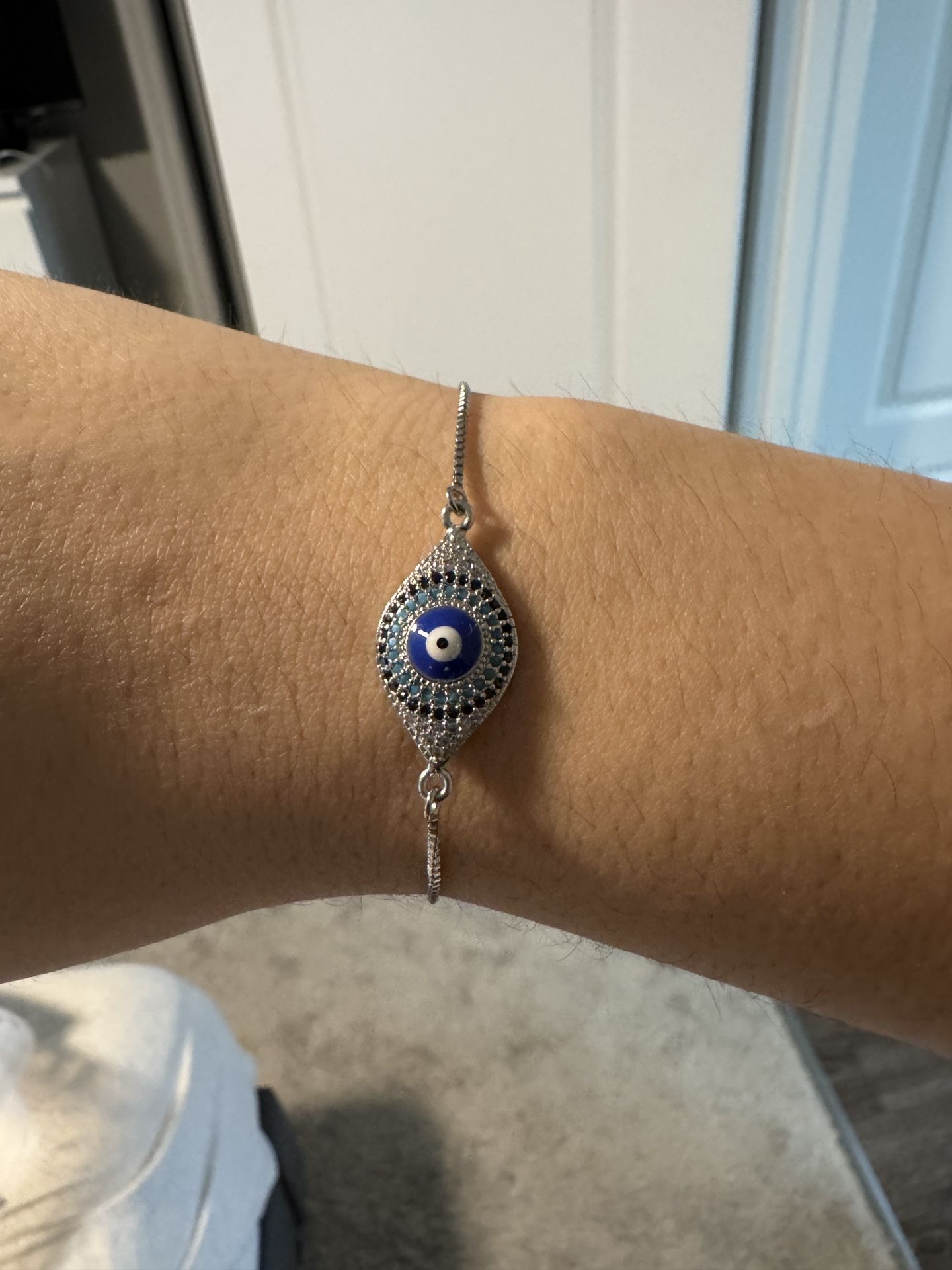 Silver Evil Eye Bracelet