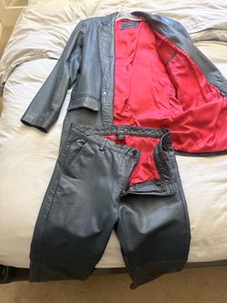 Men’s Soft Custom Leather Suit