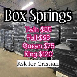 Box Springs  Twin box Full box  Queen box  King box  Bases para colchon  Box spring 