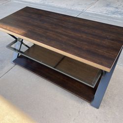 Wood And Glass TV Stand