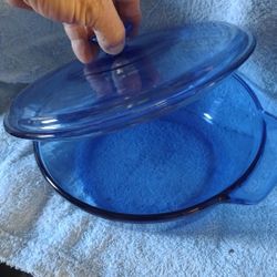 Blue Anchor Casserole And Lid