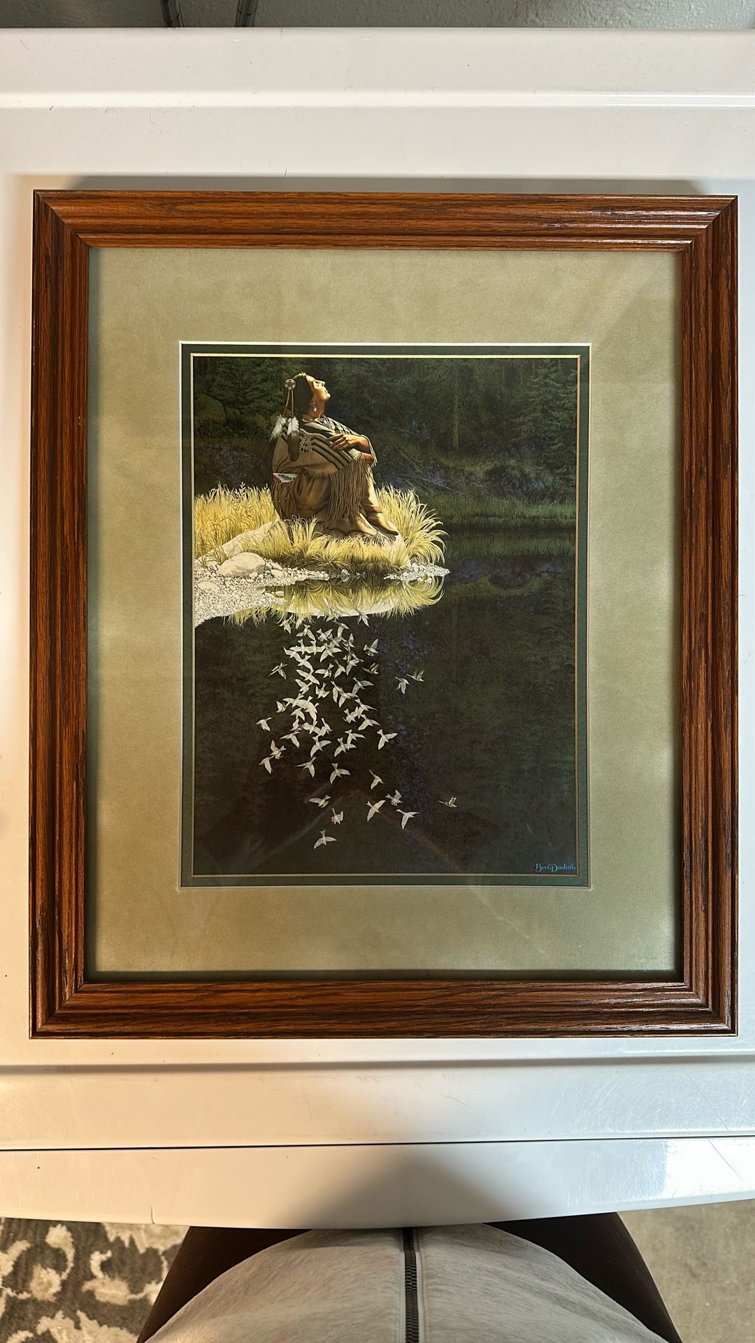 Bev Doolittle “Let My Spirit soar” Professionally Matted And Framed