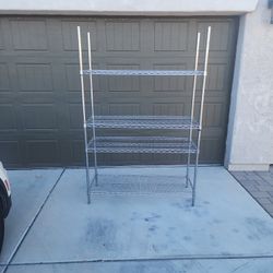 Wire Shelve 4 Shelves 6ft heightXWidth4ftx18 Depth