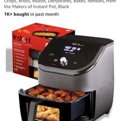 Instant Pot Vortex Plus 6QT ClearCook Air Fryer, Clear Windows, Custom Program Options, 6-in-1 Functions, Crisps, Broils, Roasts, Dehydrates, Bakes, R
