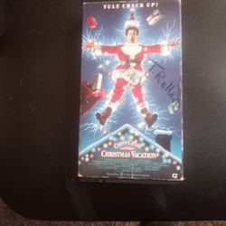 A VCR Tape Of Chevy Chase Vacation Christmas Vacation