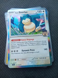 Pokemon card Snorlax 117/159 cosmo  halo
