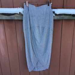 Gray Jersey Skirt, casual, XS