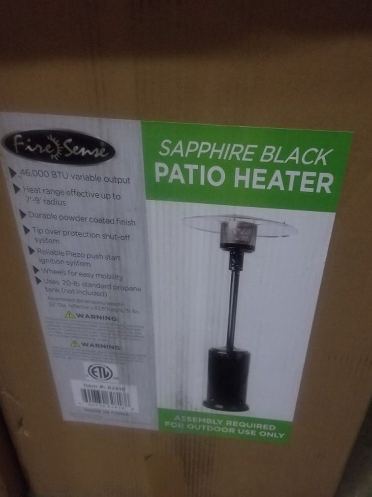 New FIRESENSE 46000 Btu Outdoor Patio Heater