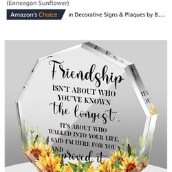 Friendship Gift for Woman Friend Sentimental Gifts Bestie Friend Sunflower Gifts for Women Cheer up Gift for BFF Going Away Gift Birthday Gifts for Fr