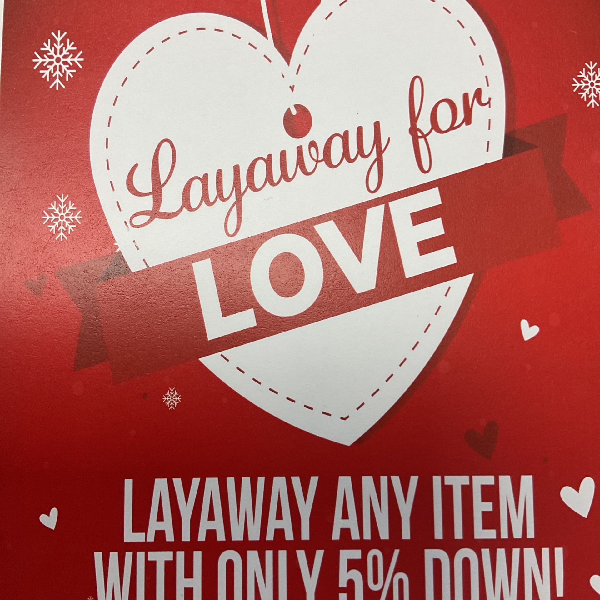 Layaway For Love!!!