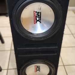 2 MTX 12 Inch 7500 Series DVC Subs W/ Box