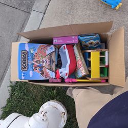 Box full of toys
