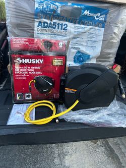 New Husky 3/8” 50 ft. Enclosed Hybrid Air Hose Reel
