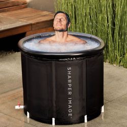 Sharper Image Ice Bath Portable Cold Plunge Revitalizing Ice Therapy Workout Recovery