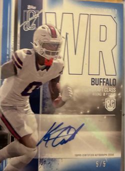 Keon Coleman Topps Signature Football Rookie RC Auto #d 5 of 5 Buffalo Bills