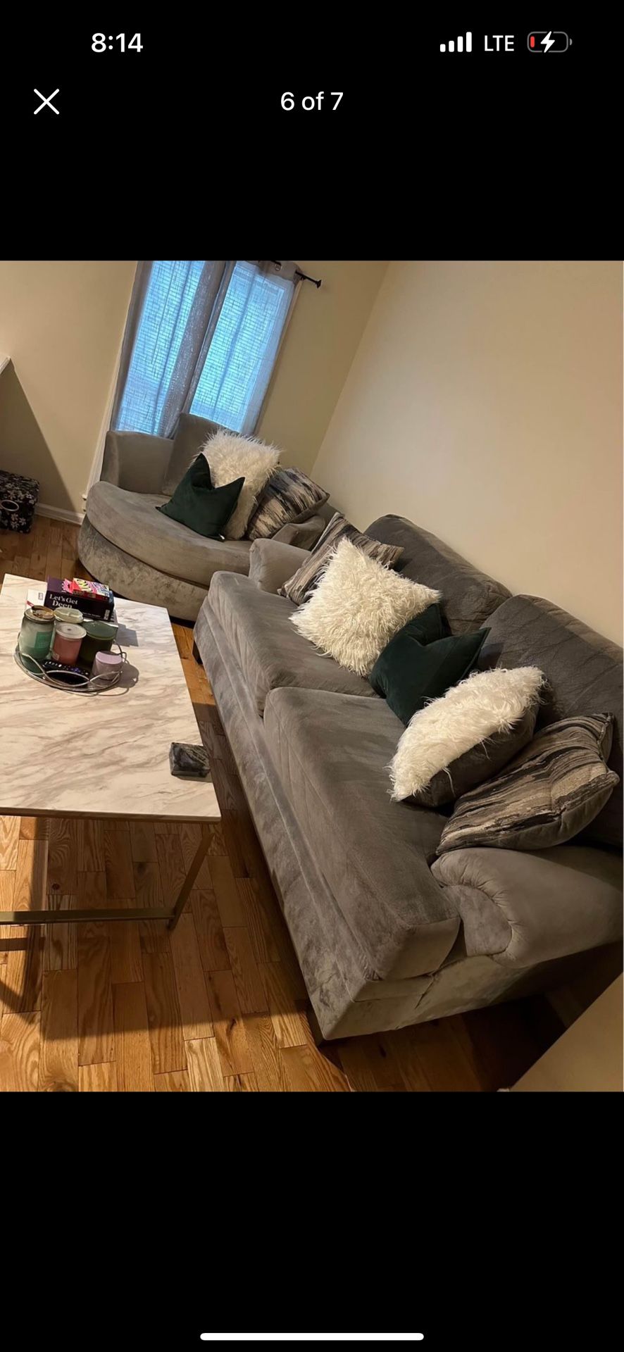 Cordelle Sofa and Swivel Chair Set