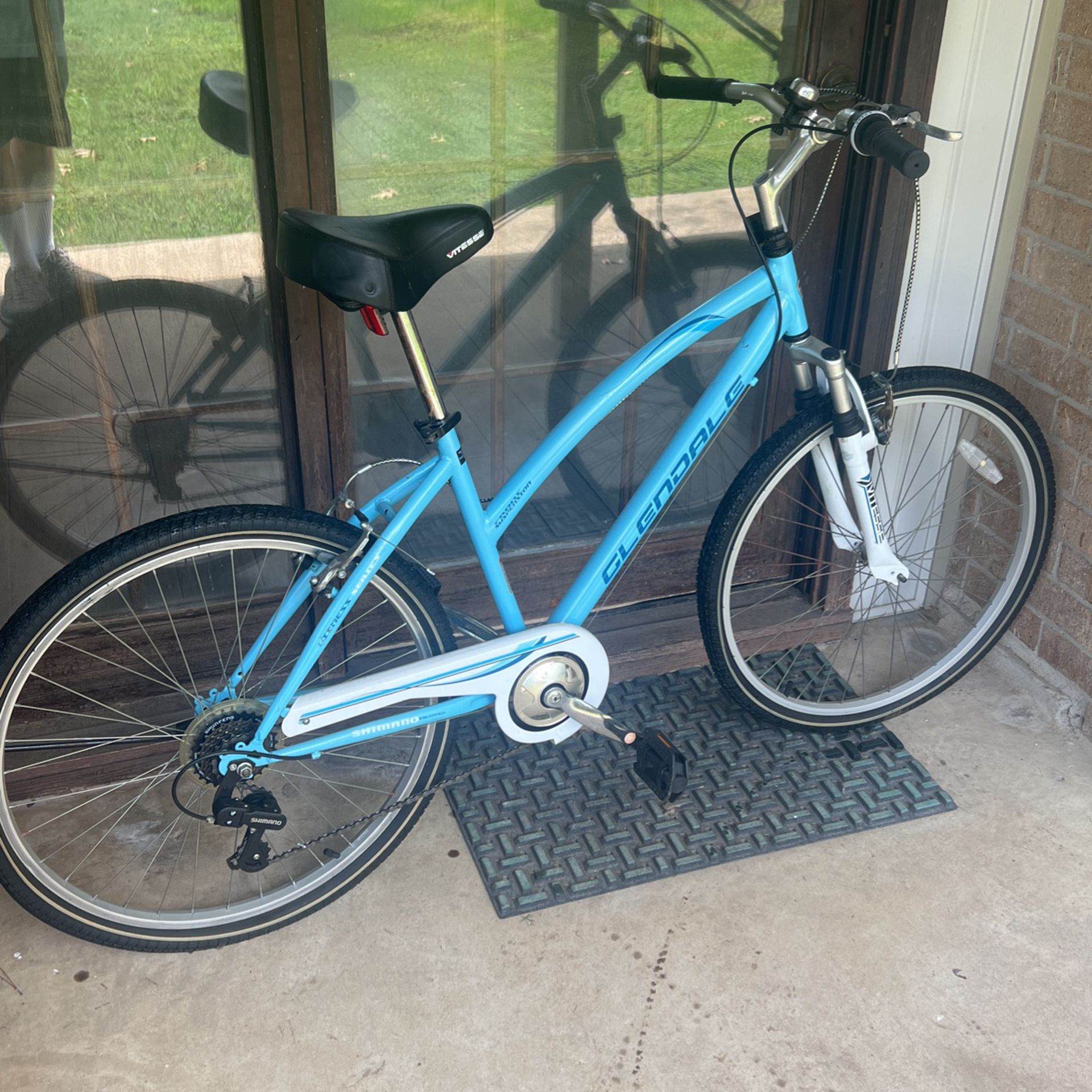 Ladies Street mountain bike with gears, brakes, work tires, great condition comfortable seat