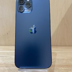 I Phone 12 Pro Max 128GB Blue Factory Unlocked Used Like New 