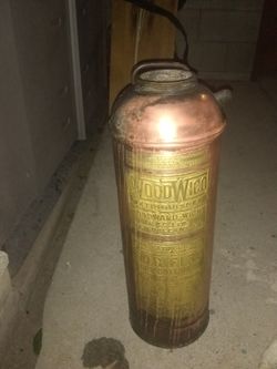 Vintage Copper Fire Extinguisher