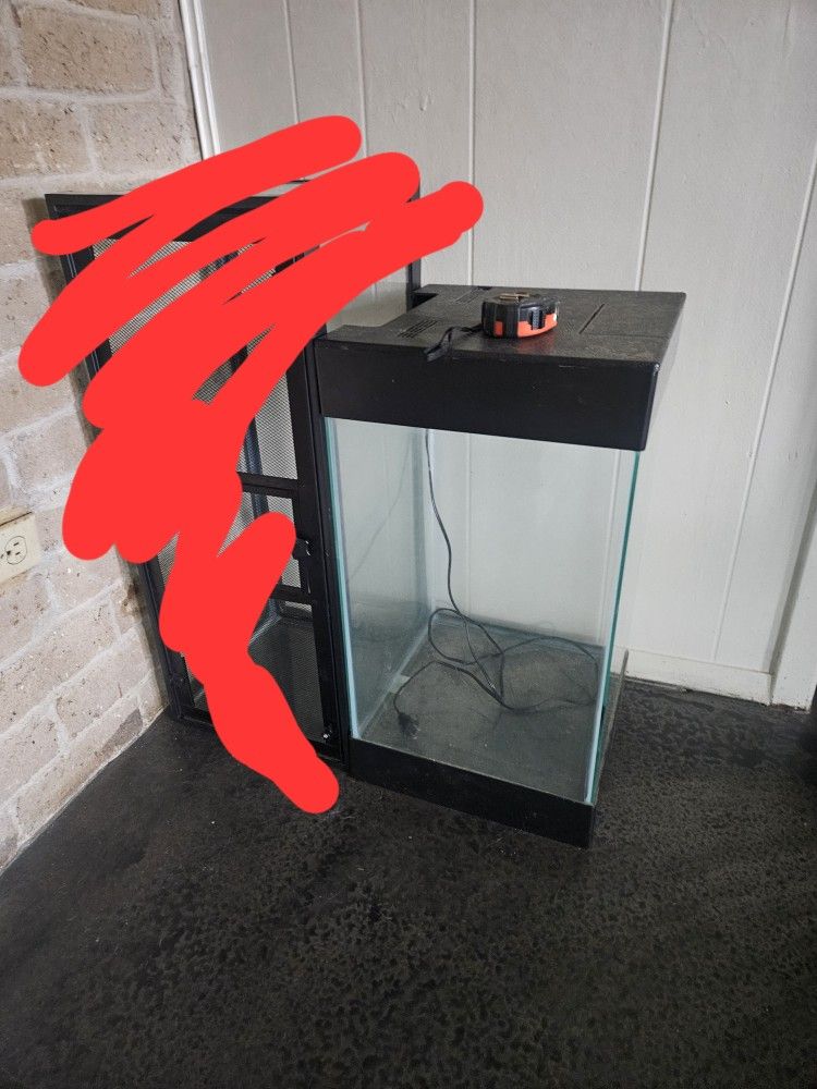 Fish/reptile Tanks/aquariums With Filter/lid