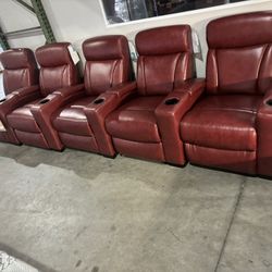 Power Recliners Red Color Brand New (5) Available On Sale