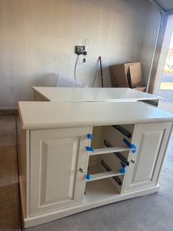 White Cabinets/Desks