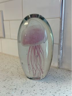 Jellyfish Glass Art Sculpture