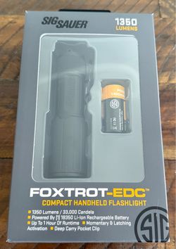 Sig Sauer Foxtrot-EDC Compact Flashlight 1350 Lumens