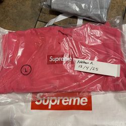 Supreme Box Logo Hooded Sweatshirt Pink 