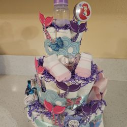 3Tie Mermaid diaper cake