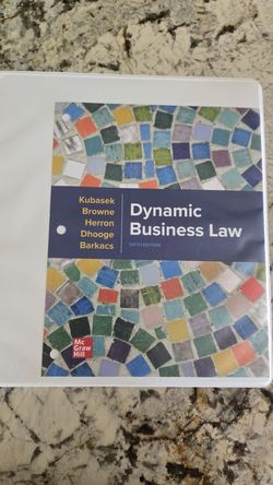 Dynamic Business Law 6th edition McGraw Hill