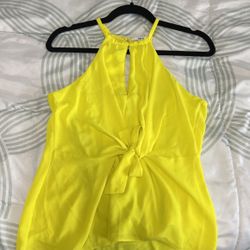 Neon Yellow Halter Top