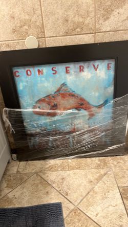 Conserve water fish frame