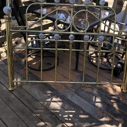 Queen  Brass Bed Head Board And Foot Board 