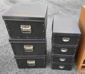 File Boxies 4 of 15 1/2 X 5 1/2x 10 3 of 13 1/2 X 9 X 13 1/2