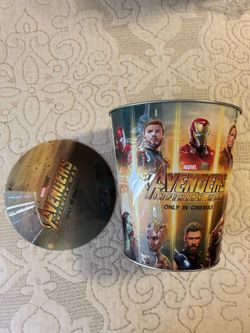 Avengers Infinity War movie Popcorn Bucket w/ Lid