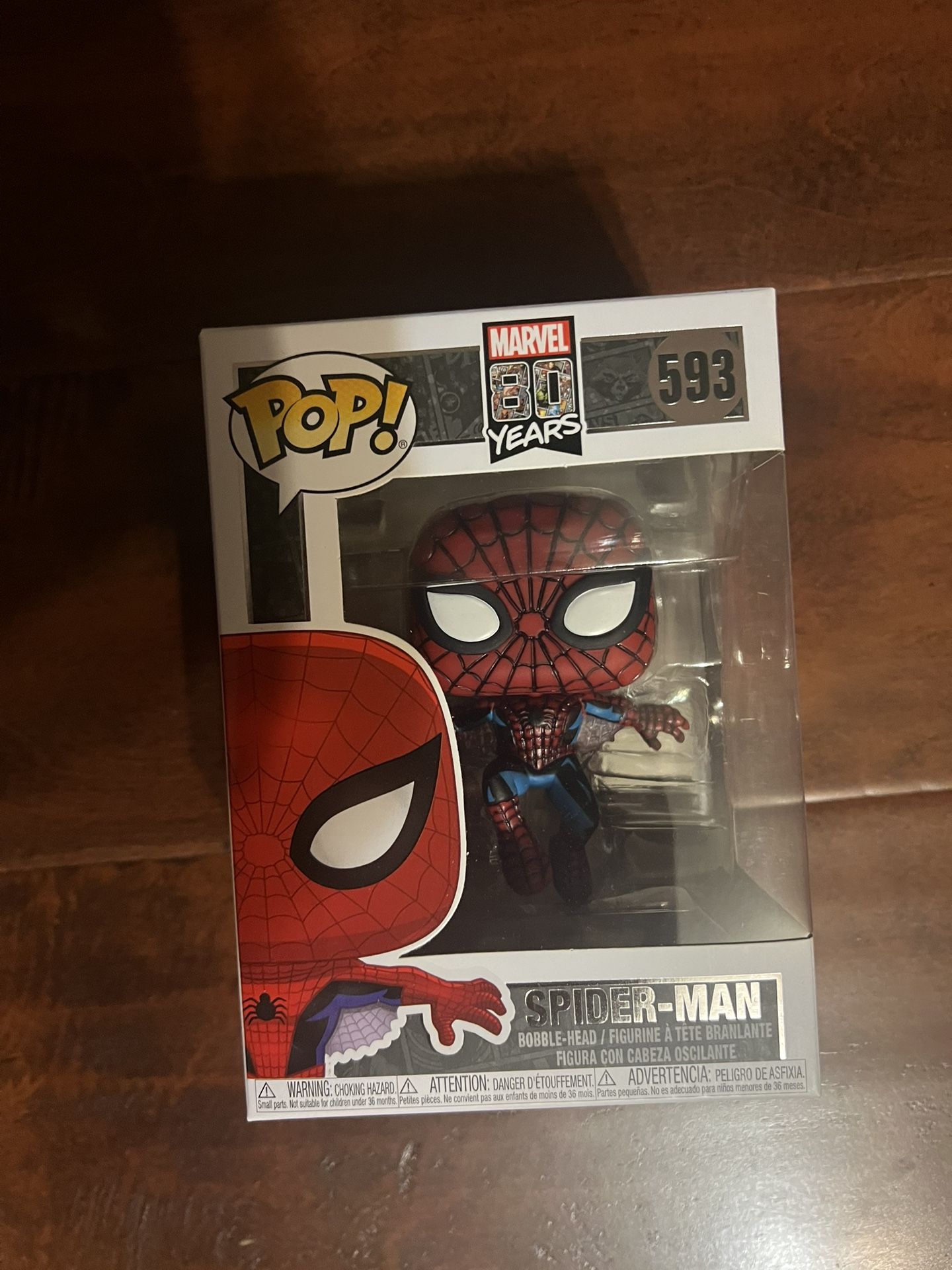 Pop! Marvel #593 – Spider-Man (80 Years First Appearance)