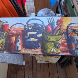Sand Bucket Whimsy Painting