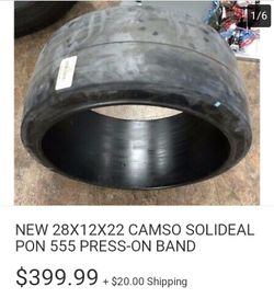 Forklift press on tires