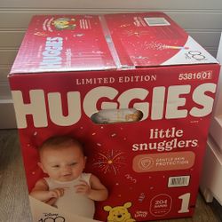 Big Box 200 Baby Diapers Size 1 Huggies