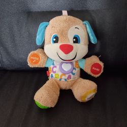 Fisher Price Interactive Plush Learning Toy Scout Dog Puppy
