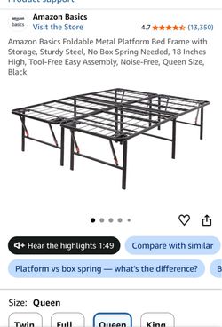 Queen Foldable Bed Frame