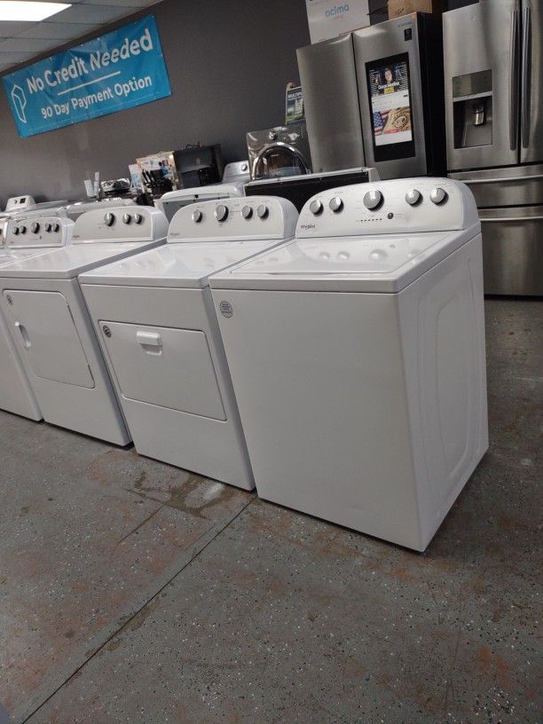 WHIRLPOOL WASHER AND DRYER SET SOIL LEVEL AUTO SENSING DEEP WATER WASH RINSE OPTIONS
