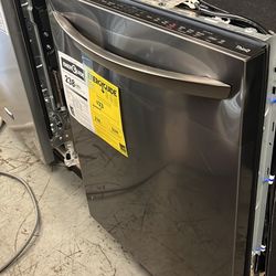 💥Great Saving💥 24 in. in PrintProof Black Stainless Steel Top Control Smart Dishwasher with QuadWa