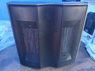 New EVO Twin Ceramic Heat Logic Heater (5 Temperature Settings) – Tip Over Cutoff Switch.