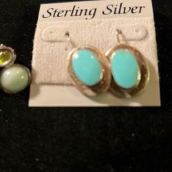Sterling Silver Earrings (2 Sets )