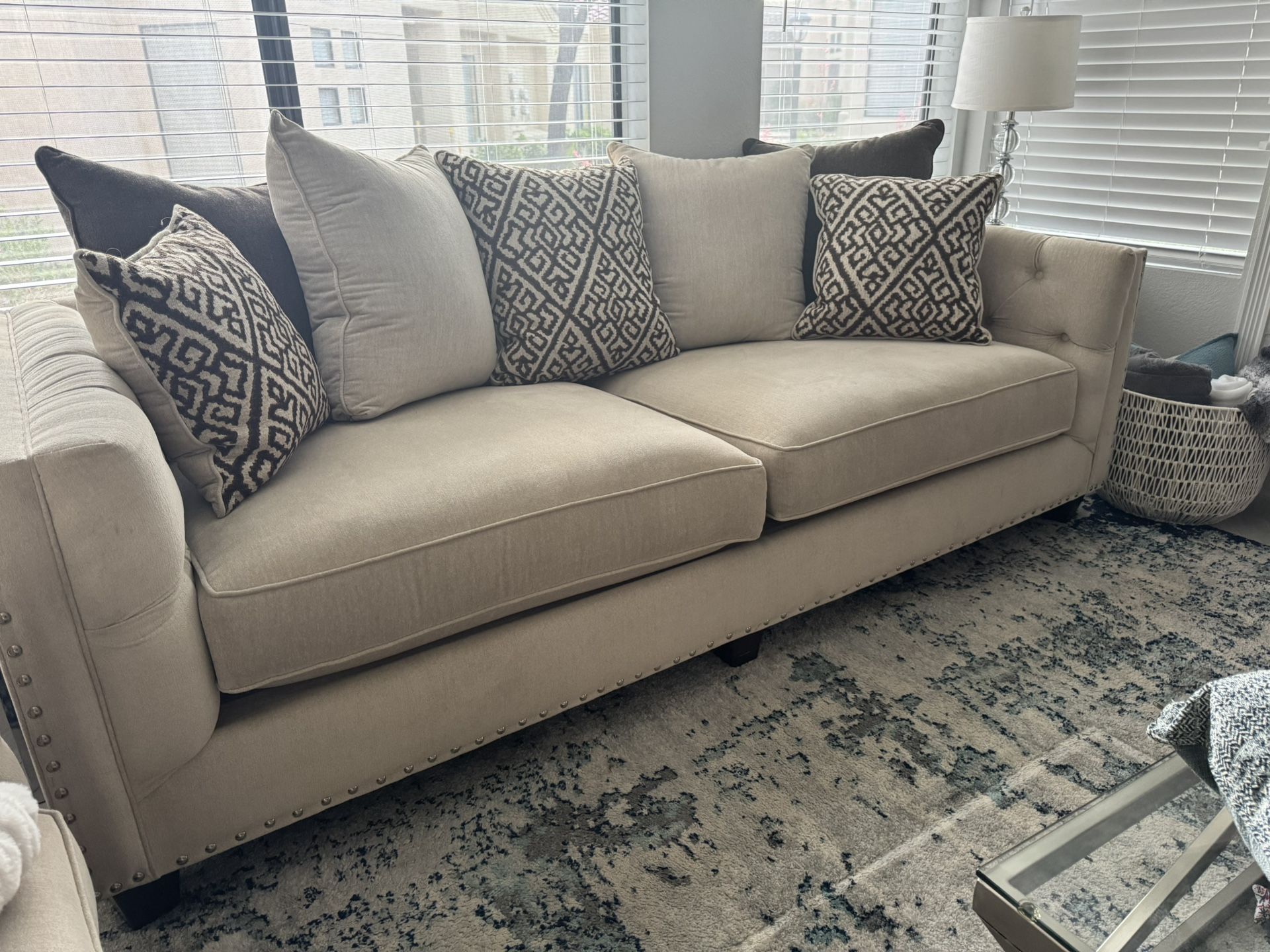 Couch And Oversize Chair